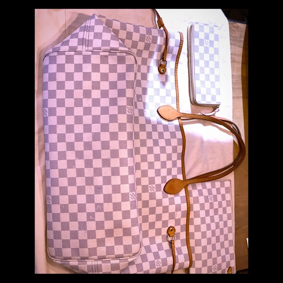 Louis Vuitton neverfull GM, pochette and wallet - Picture 1 of 5